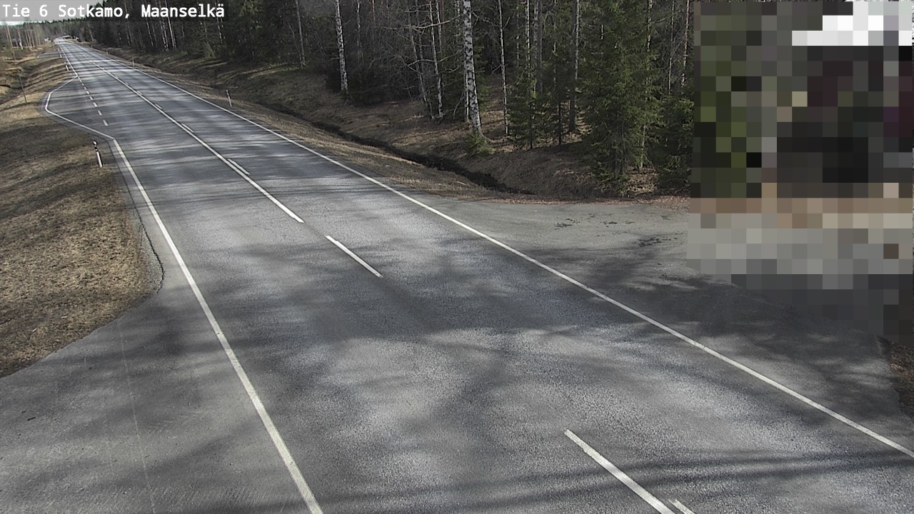 Weather Camera Image Väg 6 Sotkamo, Maanselkä, Sotkamo, Kainuu