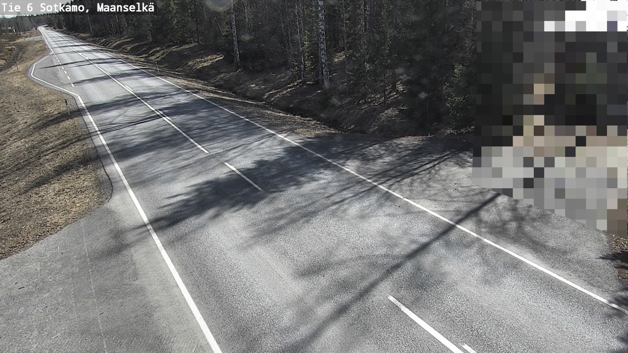 Weather Camera Image Väg 6 Sotkamo, Maanselkä, Sotkamo, Kainuu