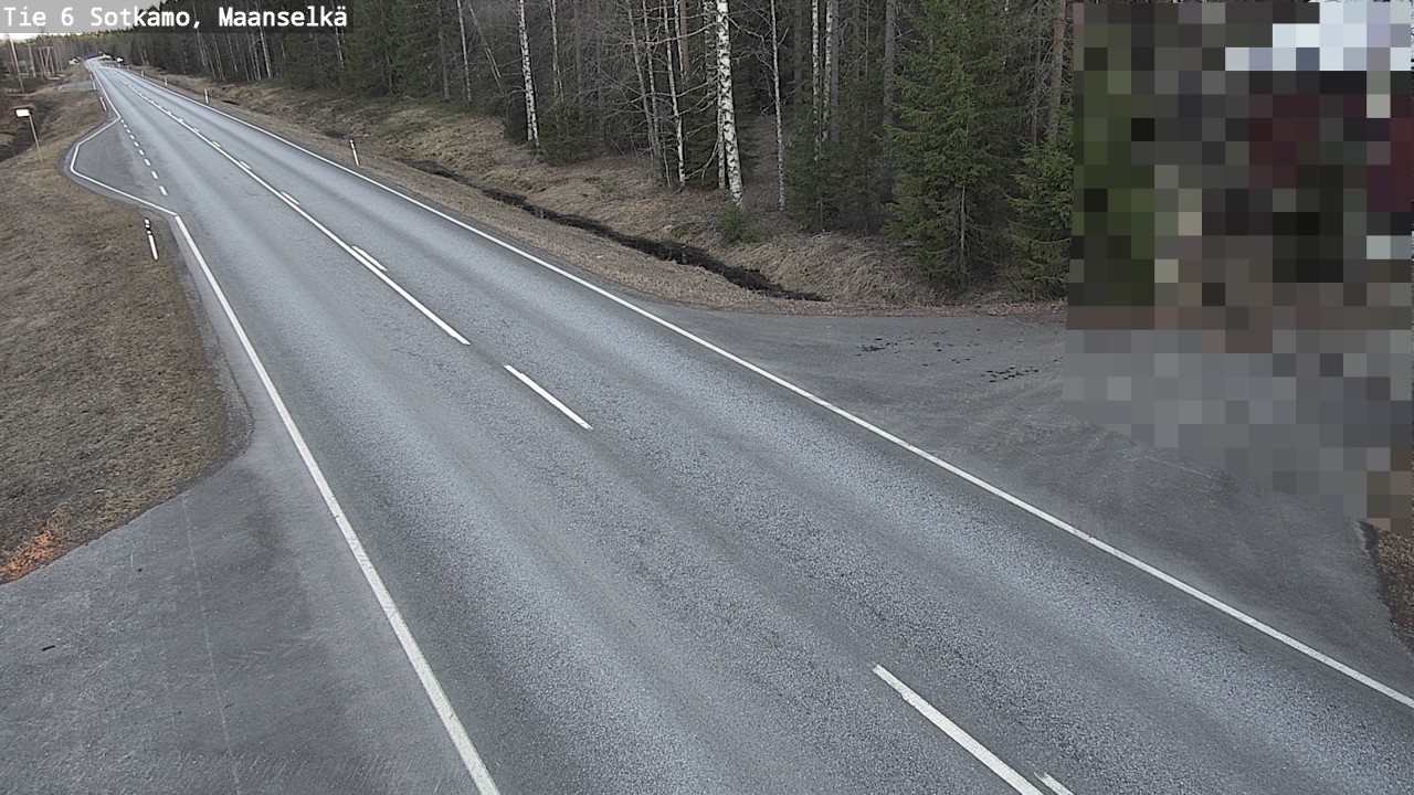 Weather Camera Image Väg 6 Sotkamo, Maanselkä, Sotkamo, Kainuu