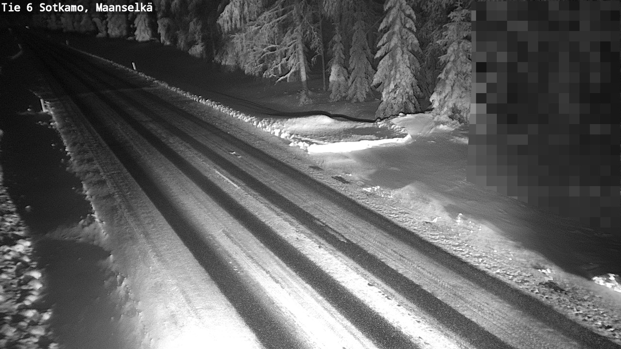 Weather Camera Image Väg 6 Sotkamo, Maanselkä, Sotkamo, Kainuu