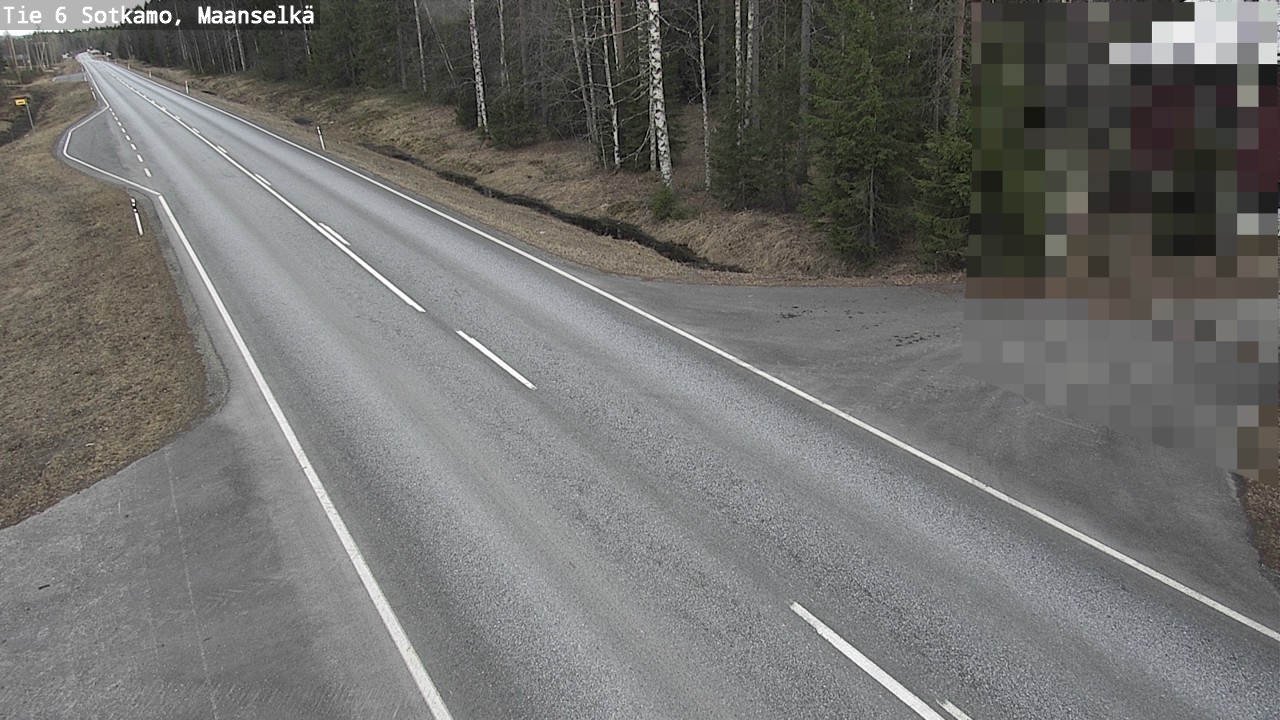 Weather Camera Image Väg 6 Sotkamo, Maanselkä, Sotkamo, Kainuu