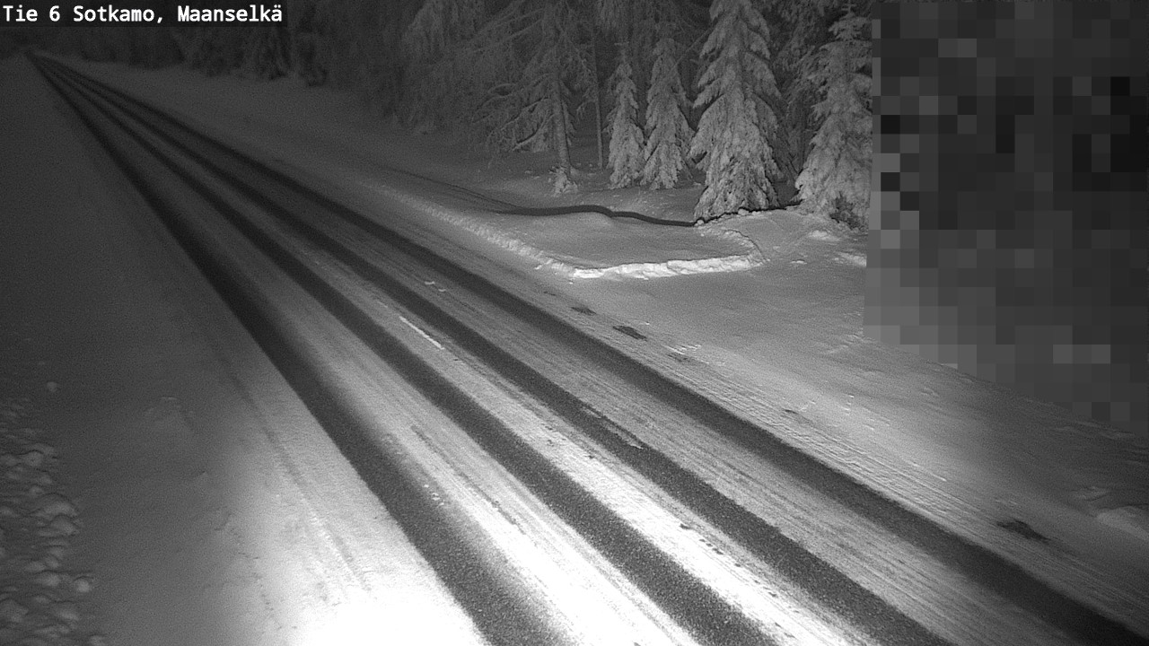 Weather Camera Image Väg 6 Sotkamo, Maanselkä, Sotkamo, Kainuu