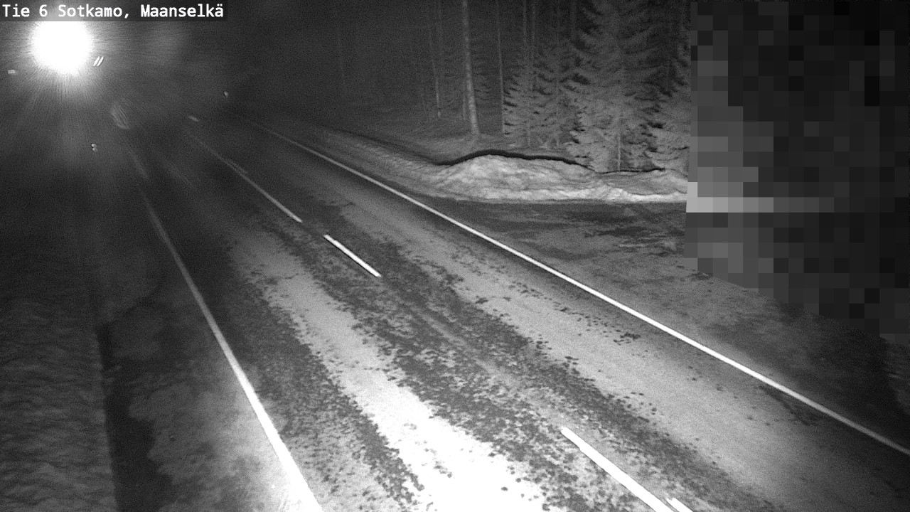 Weather Camera Image Väg 6 Sotkamo, Maanselkä, Sotkamo, Kainuu