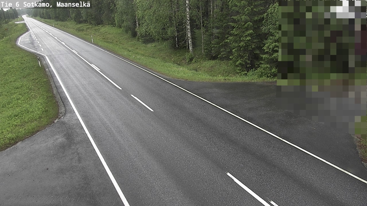 Weather Camera Image Väg 6 Sotkamo, Maanselkä, Sotkamo, Kainuu