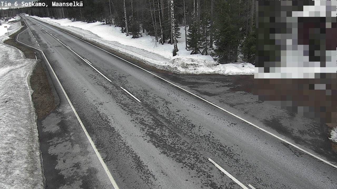 Weather Camera Image Väg 6 Sotkamo, Maanselkä, Sotkamo, Kainuu