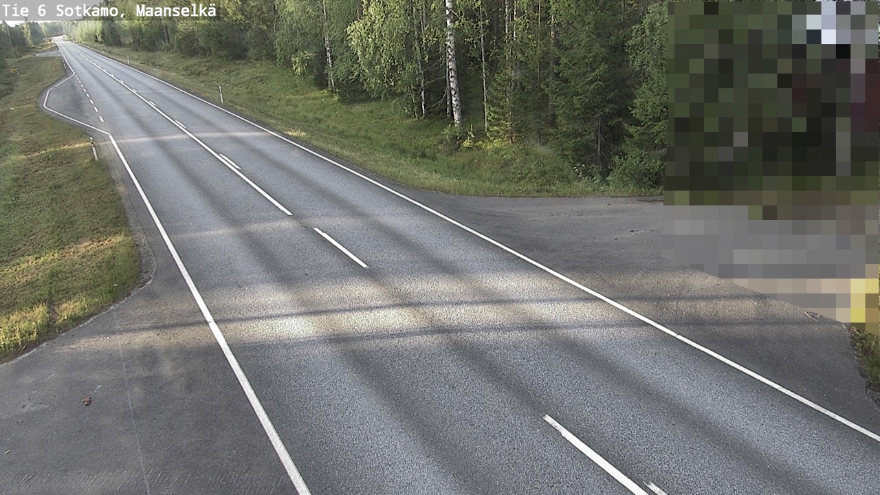 Weather Camera Image Väg 6 Sotkamo, Maanselkä, Sotkamo, Kainuu