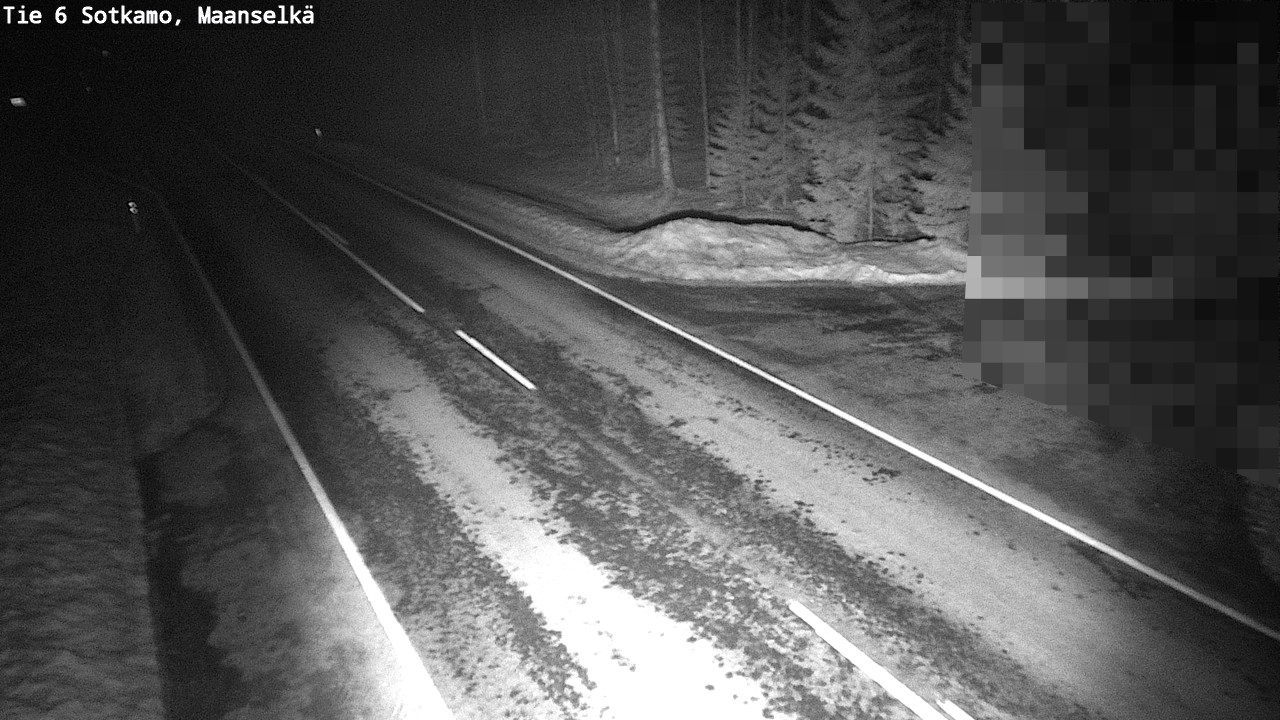 Weather Camera Image Väg 6 Sotkamo, Maanselkä, Sotkamo, Kainuu