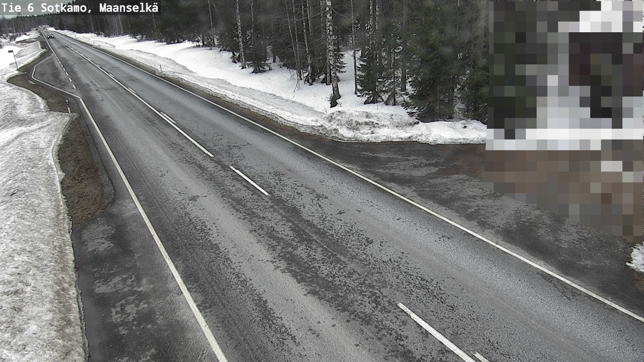 Weather Camera Image Väg 6 Sotkamo, Maanselkä, Sotkamo, Kainuu