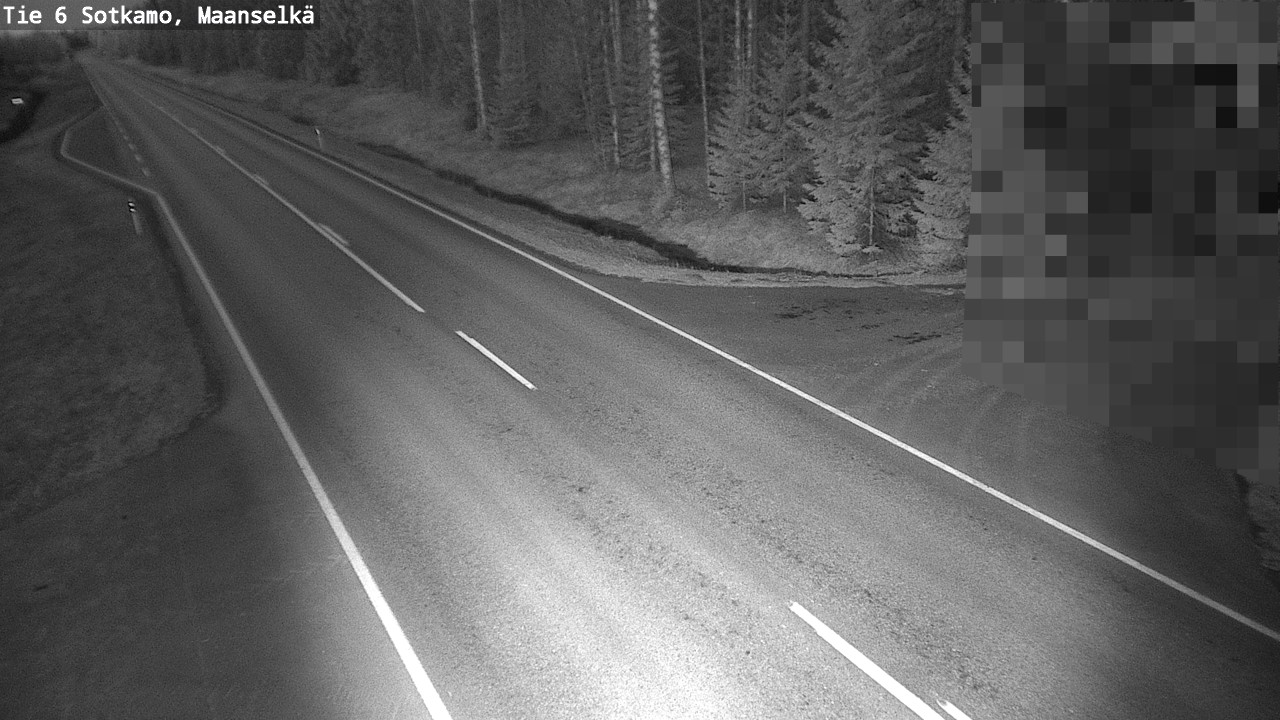 Weather Camera Image Väg 6 Sotkamo, Maanselkä, Sotkamo, Kainuu