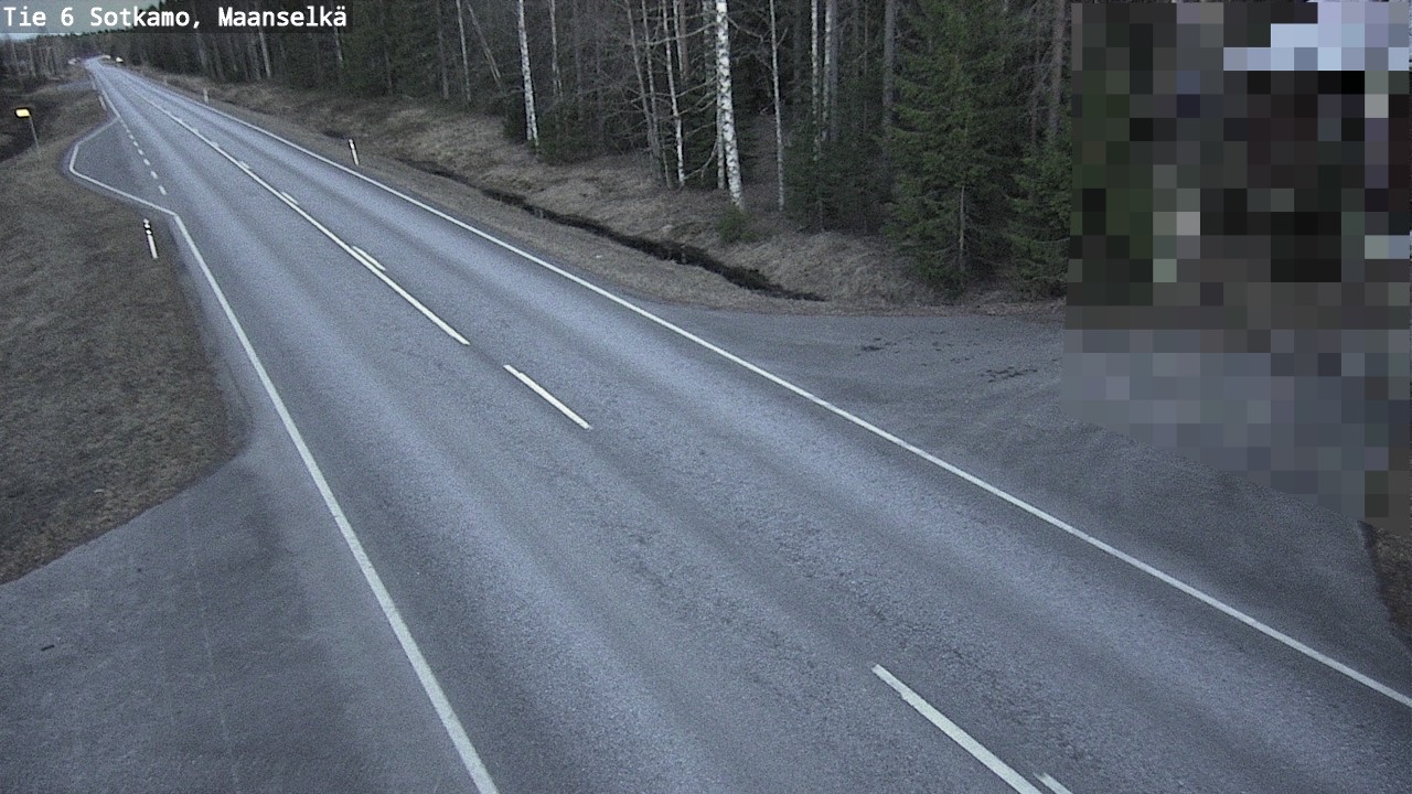 Weather Camera Image Väg 6 Sotkamo, Maanselkä, Sotkamo, Kainuu