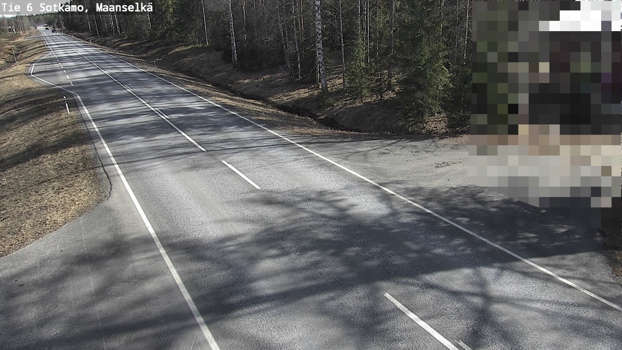 Weather Camera Image Väg 6 Sotkamo, Maanselkä, Sotkamo, Kainuu