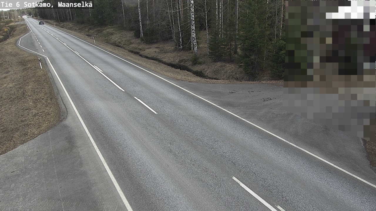 Weather Camera Image Väg 6 Sotkamo, Maanselkä, Sotkamo, Kainuu