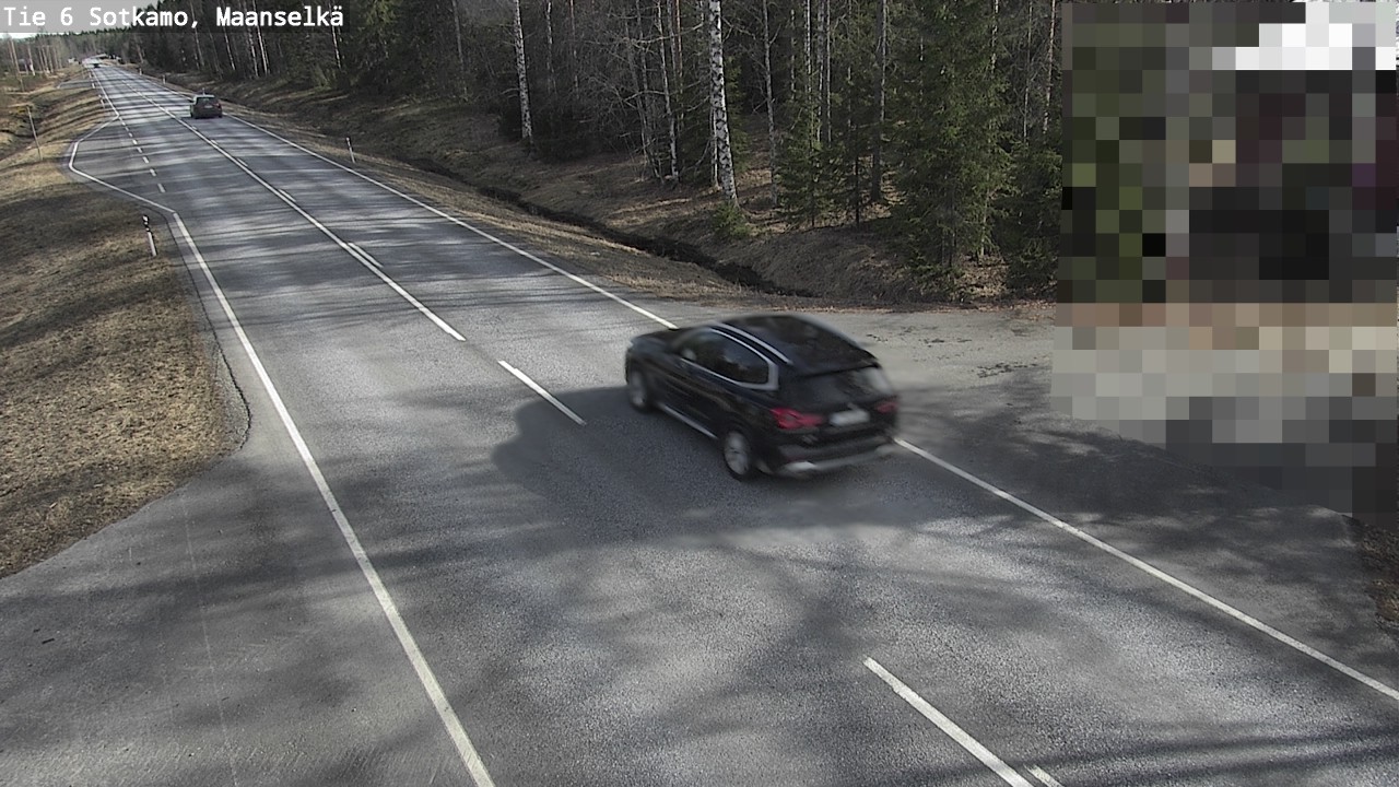 Weather Camera Image Väg 6 Sotkamo, Maanselkä, Sotkamo, Kainuu