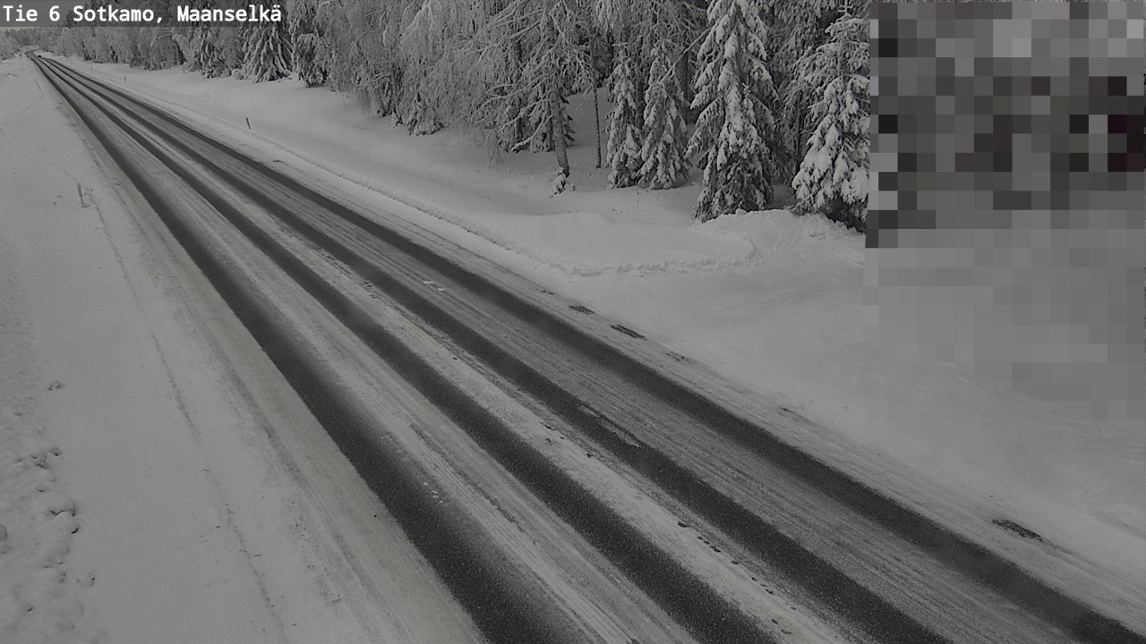 Weather Camera Image Väg 6 Sotkamo, Maanselkä, Sotkamo, Kainuu