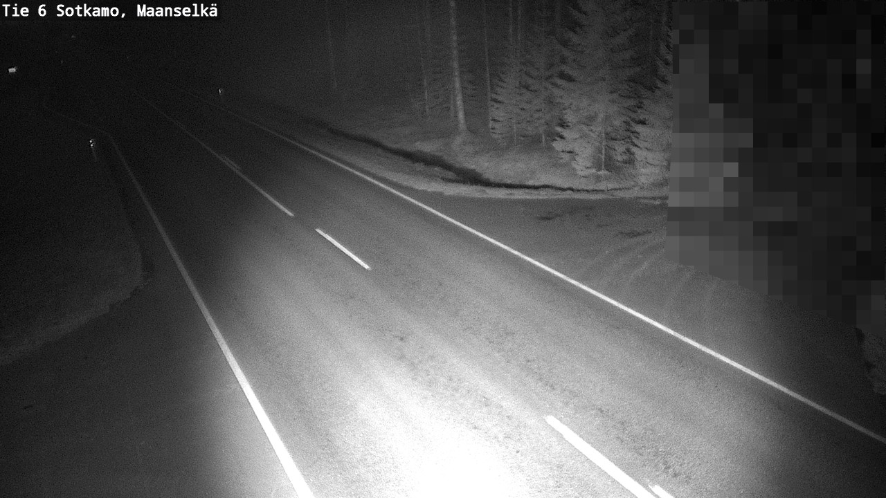Weather Camera Image Väg 6 Sotkamo, Maanselkä, Sotkamo, Kainuu