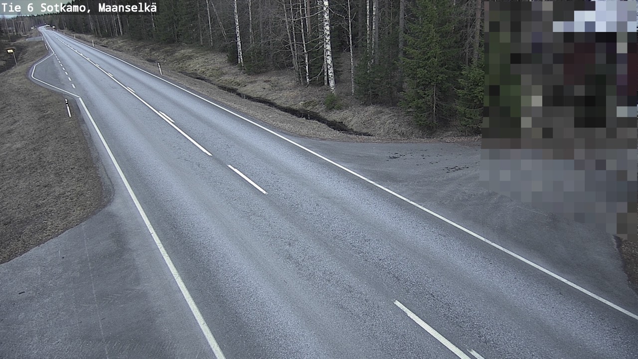 Weather Camera Image Väg 6 Sotkamo, Maanselkä, Sotkamo, Kainuu