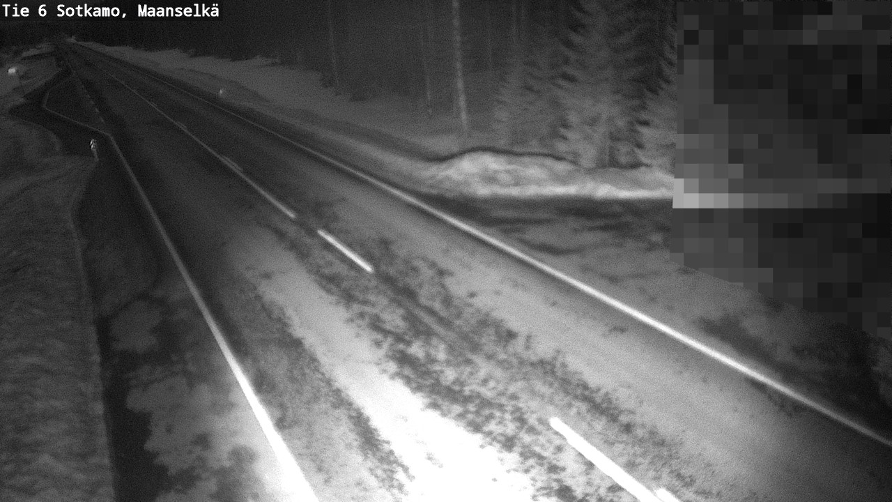 Weather Camera Image Väg 6 Sotkamo, Maanselkä, Sotkamo, Kainuu