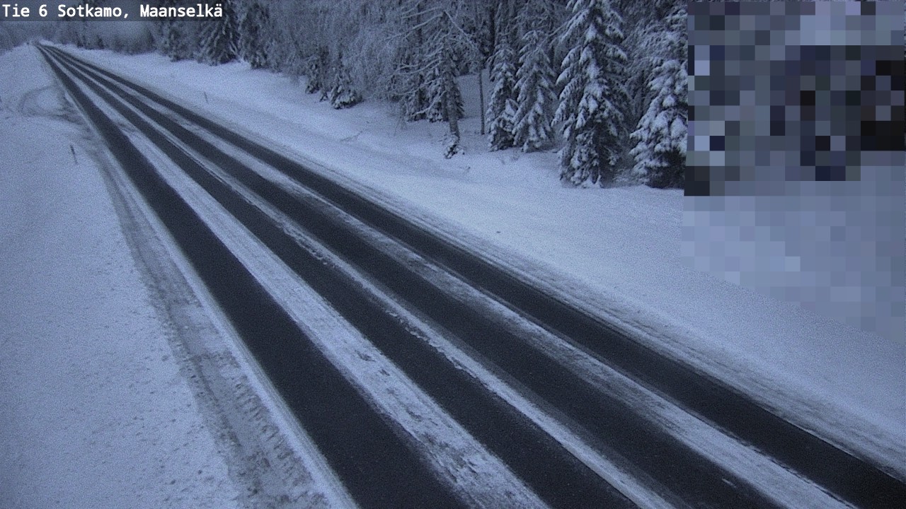 Weather Camera Image Väg 6 Sotkamo, Maanselkä, Sotkamo, Kainuu