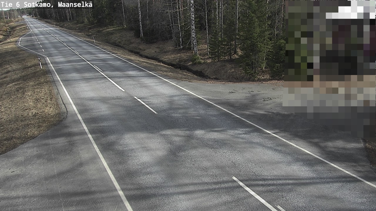 Weather Camera Image Väg 6 Sotkamo, Maanselkä, Sotkamo, Kainuu