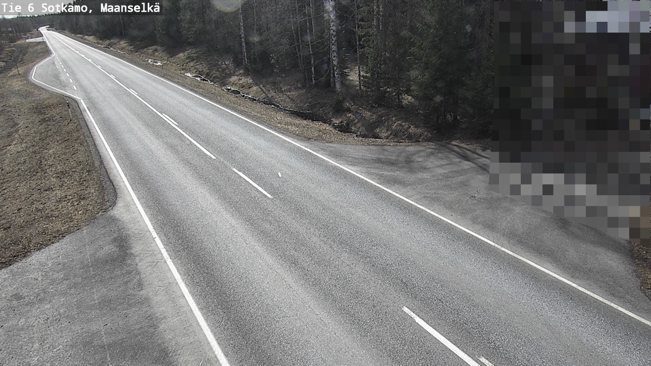 Weather Camera Image Väg 6 Sotkamo, Maanselkä, Sotkamo, Kainuu