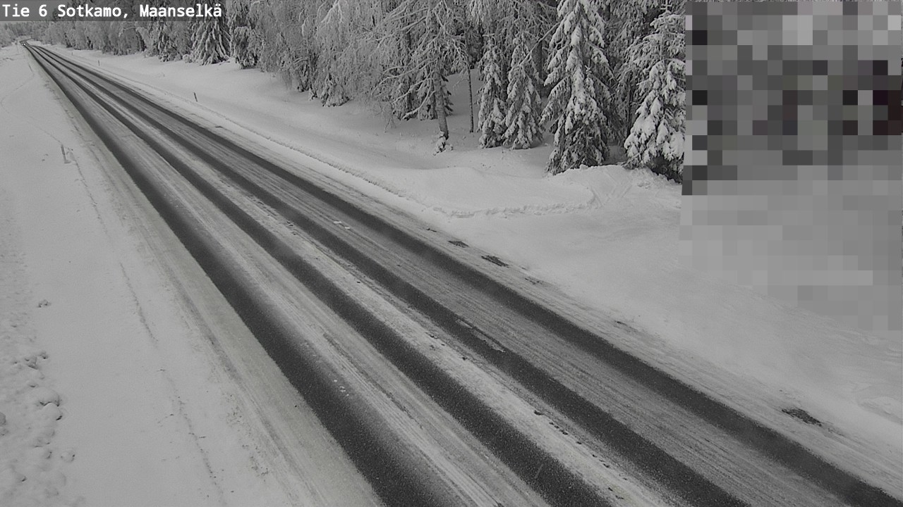 Weather Camera Image Väg 6 Sotkamo, Maanselkä, Sotkamo, Kainuu