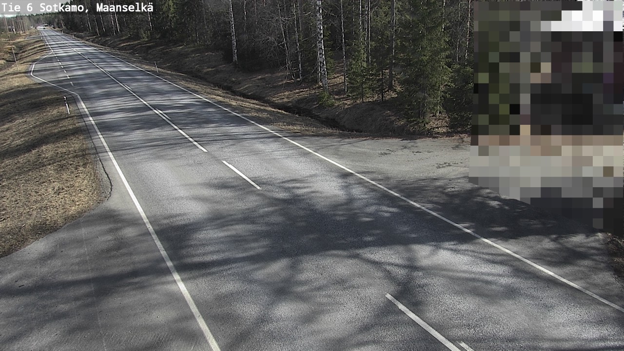 Weather Camera Image Väg 6 Sotkamo, Maanselkä, Sotkamo, Kainuu