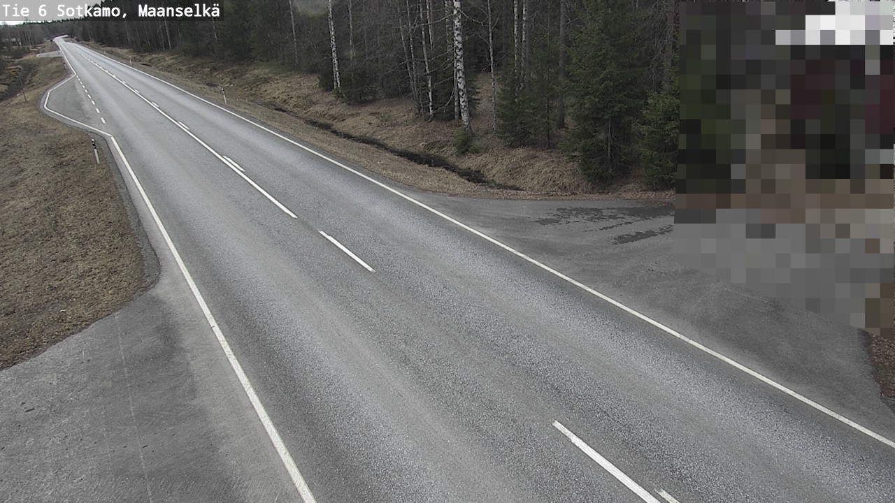 Weather Camera Image Väg 6 Sotkamo, Maanselkä, Sotkamo, Kainuu