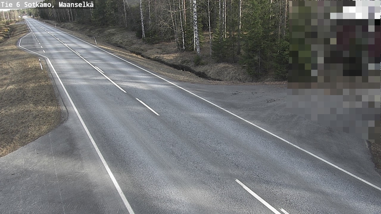 Weather Camera Image Väg 6 Sotkamo, Maanselkä, Sotkamo, Kainuu