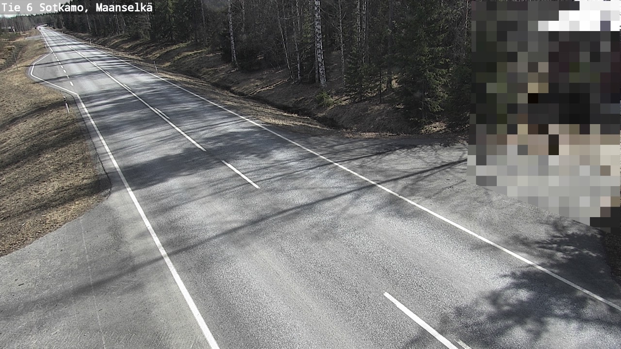 Weather Camera Image Väg 6 Sotkamo, Maanselkä, Sotkamo, Kainuu