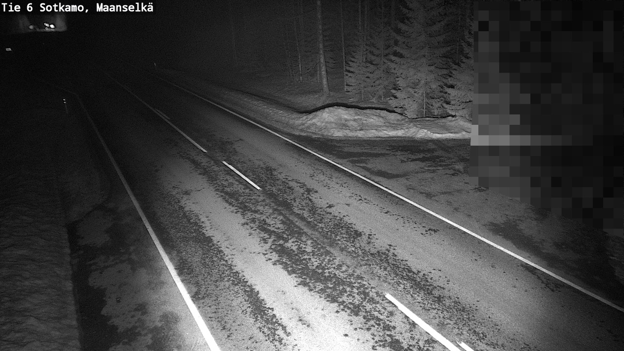 Weather Camera Image Väg 6 Sotkamo, Maanselkä, Sotkamo, Kainuu