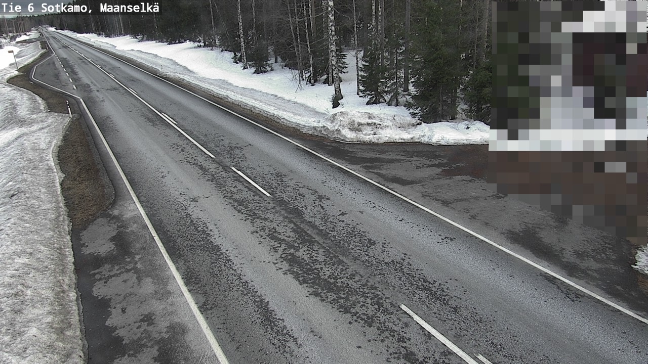 Weather Camera Image Väg 6 Sotkamo, Maanselkä, Sotkamo, Kainuu