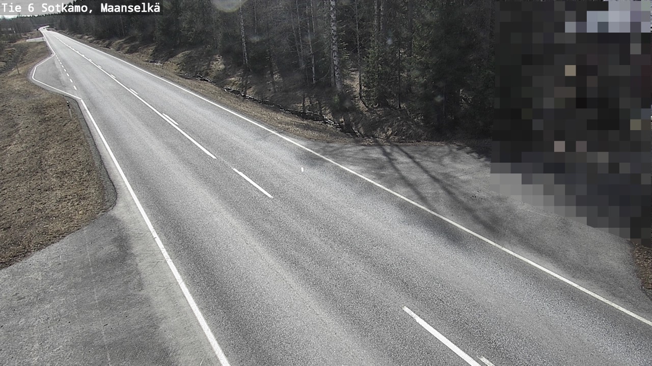 Weather Camera Image Väg 6 Sotkamo, Maanselkä, Sotkamo, Kainuu