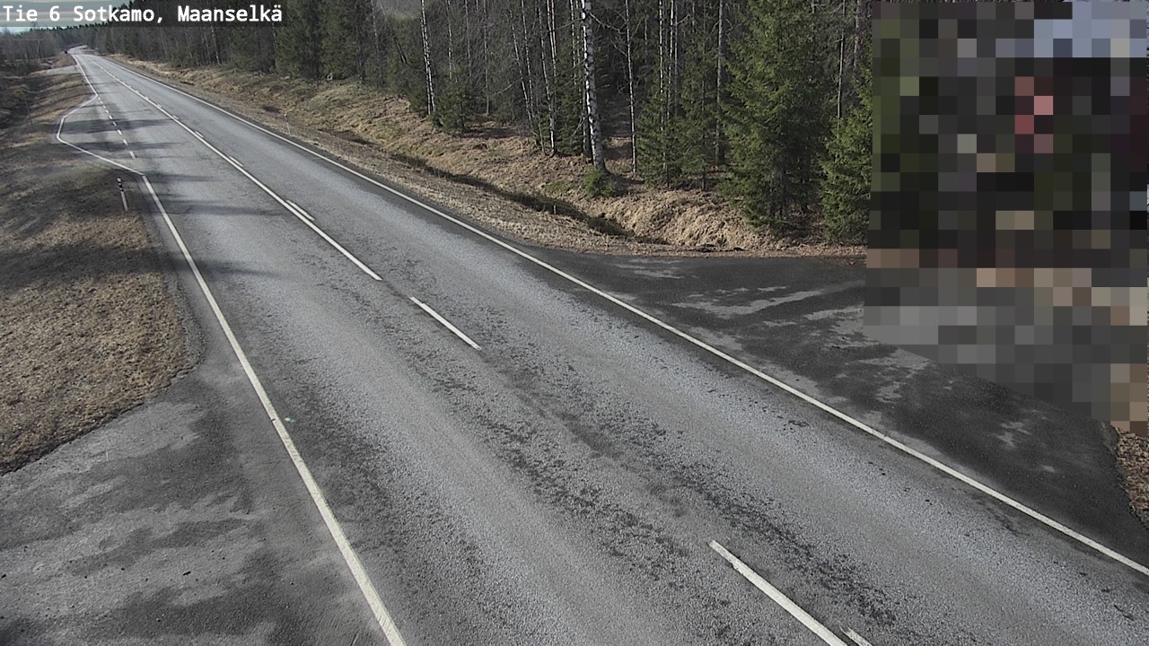 Weather Camera Image Väg 6 Sotkamo, Maanselkä, Sotkamo, Kainuu