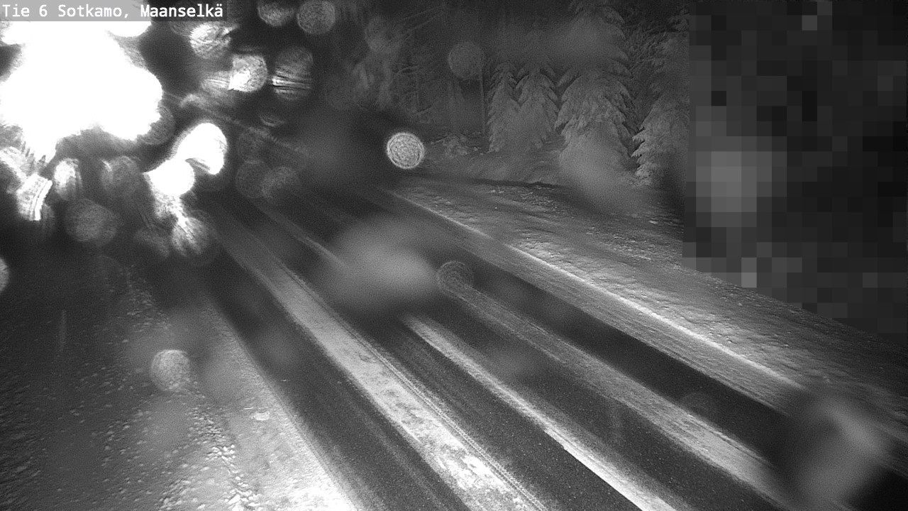 Weather Camera Image Väg 6 Sotkamo, Maanselkä, Sotkamo, Kainuu