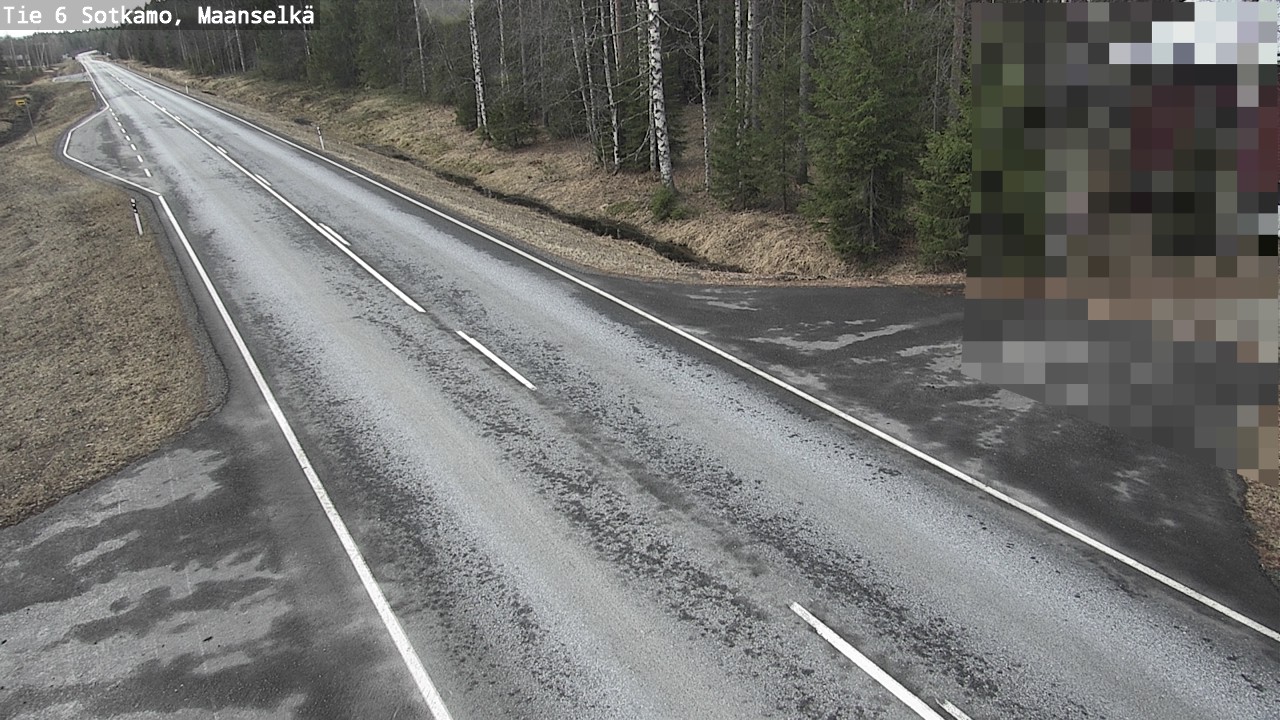 Weather Camera Image Väg 6 Sotkamo, Maanselkä, Sotkamo, Kainuu