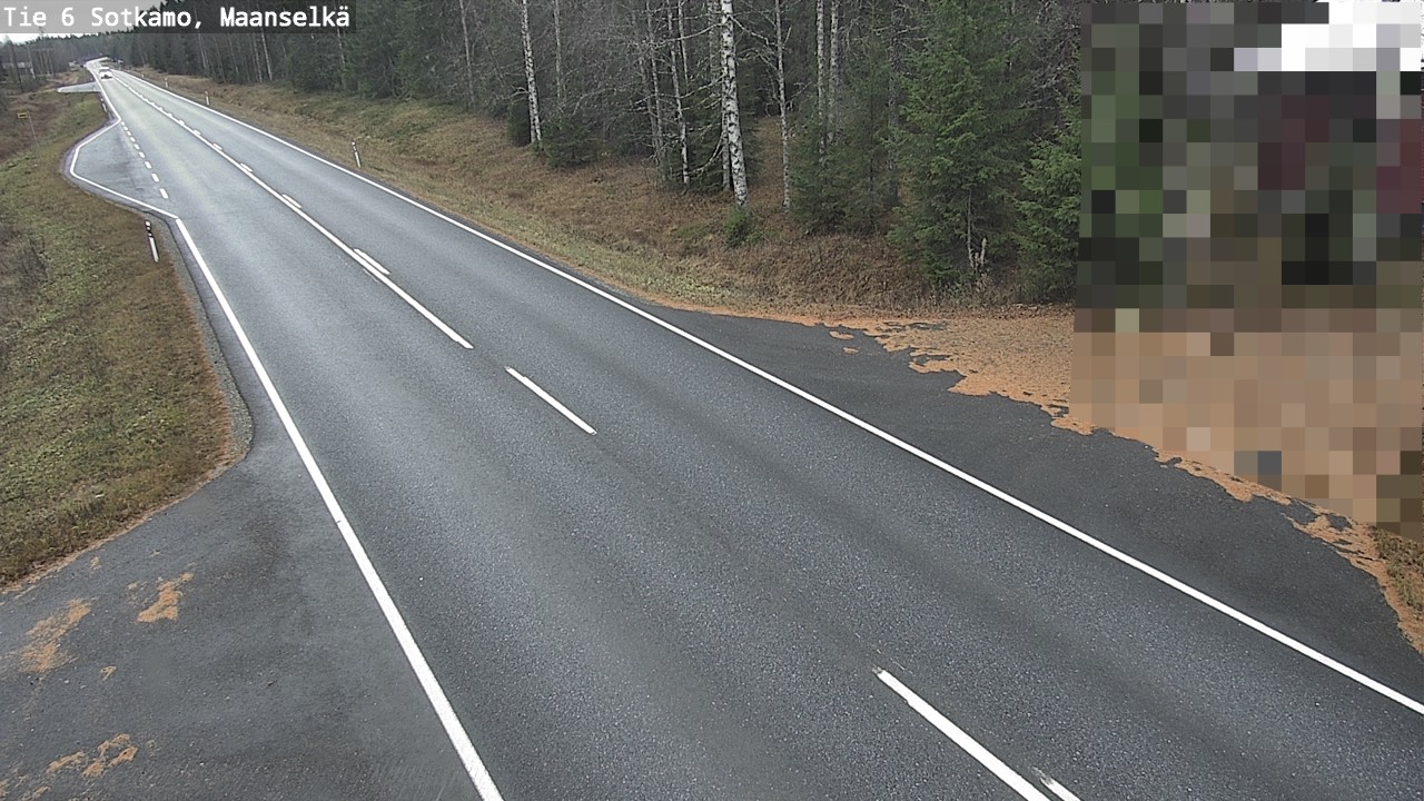 Weather Camera Image Väg 6 Sotkamo, Maanselkä, Sotkamo, Kainuu
