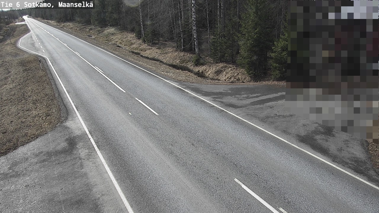Weather Camera Image Väg 6 Sotkamo, Maanselkä, Sotkamo, Kainuu