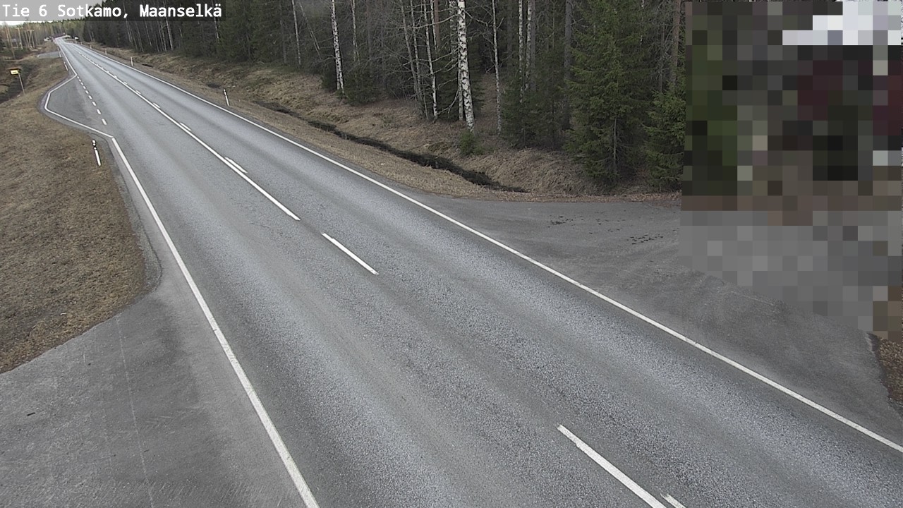 Weather Camera Image Väg 6 Sotkamo, Maanselkä, Sotkamo, Kainuu