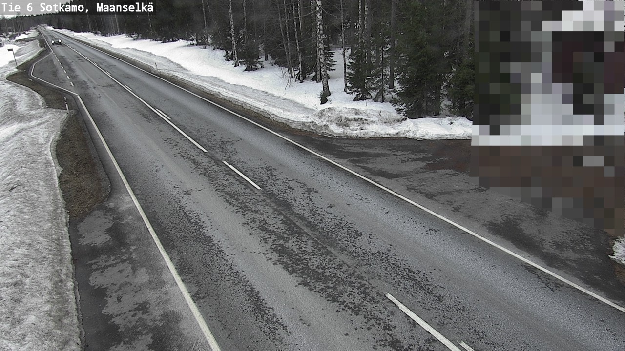 Weather Camera Image Väg 6 Sotkamo, Maanselkä, Sotkamo, Kainuu