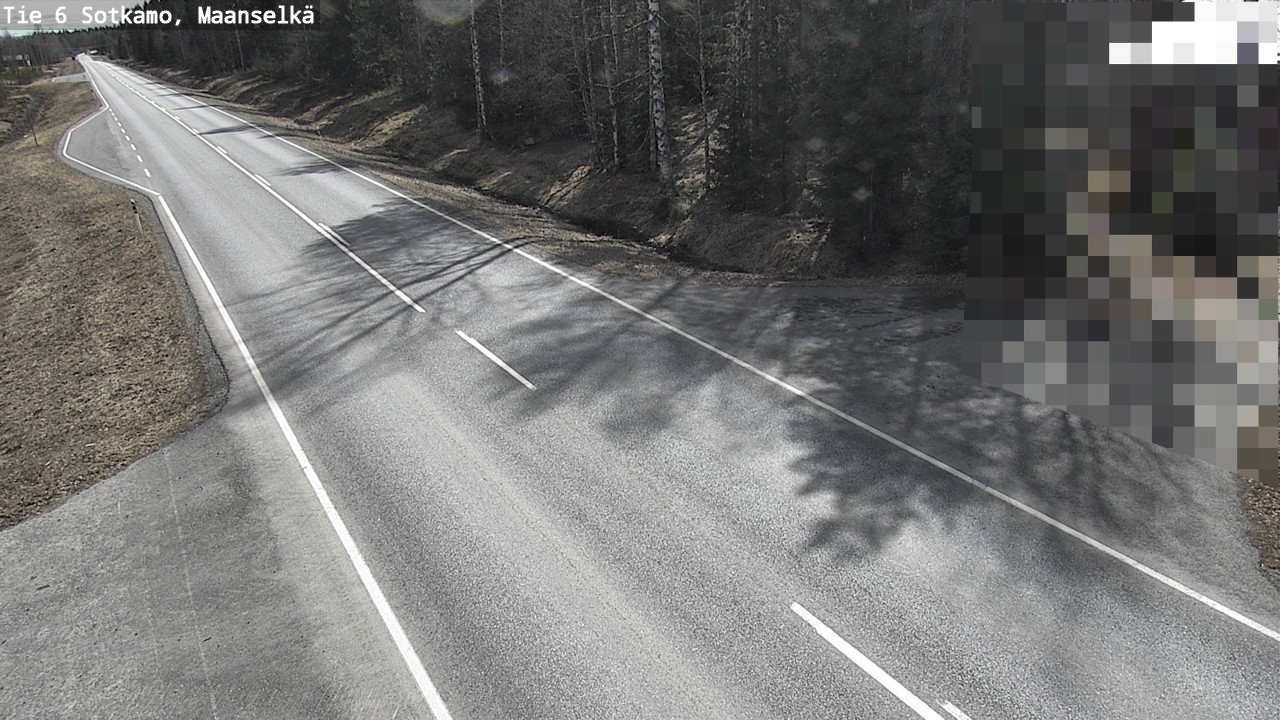 Weather Camera Image Väg 6 Sotkamo, Maanselkä, Sotkamo, Kainuu