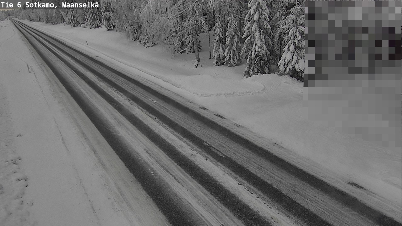Weather Camera Image Väg 6 Sotkamo, Maanselkä, Sotkamo, Kainuu