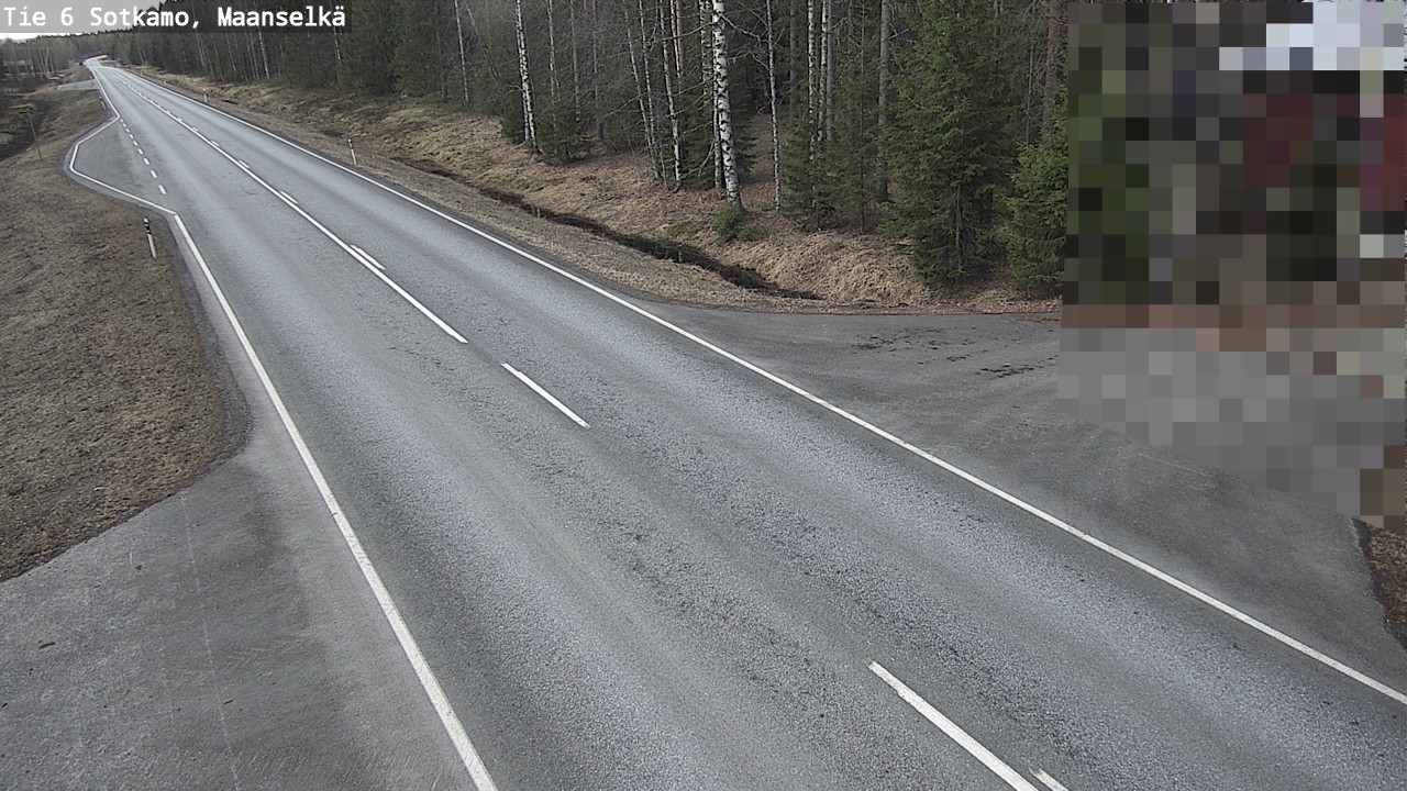Weather Camera Image Väg 6 Sotkamo, Maanselkä, Sotkamo, Kainuu