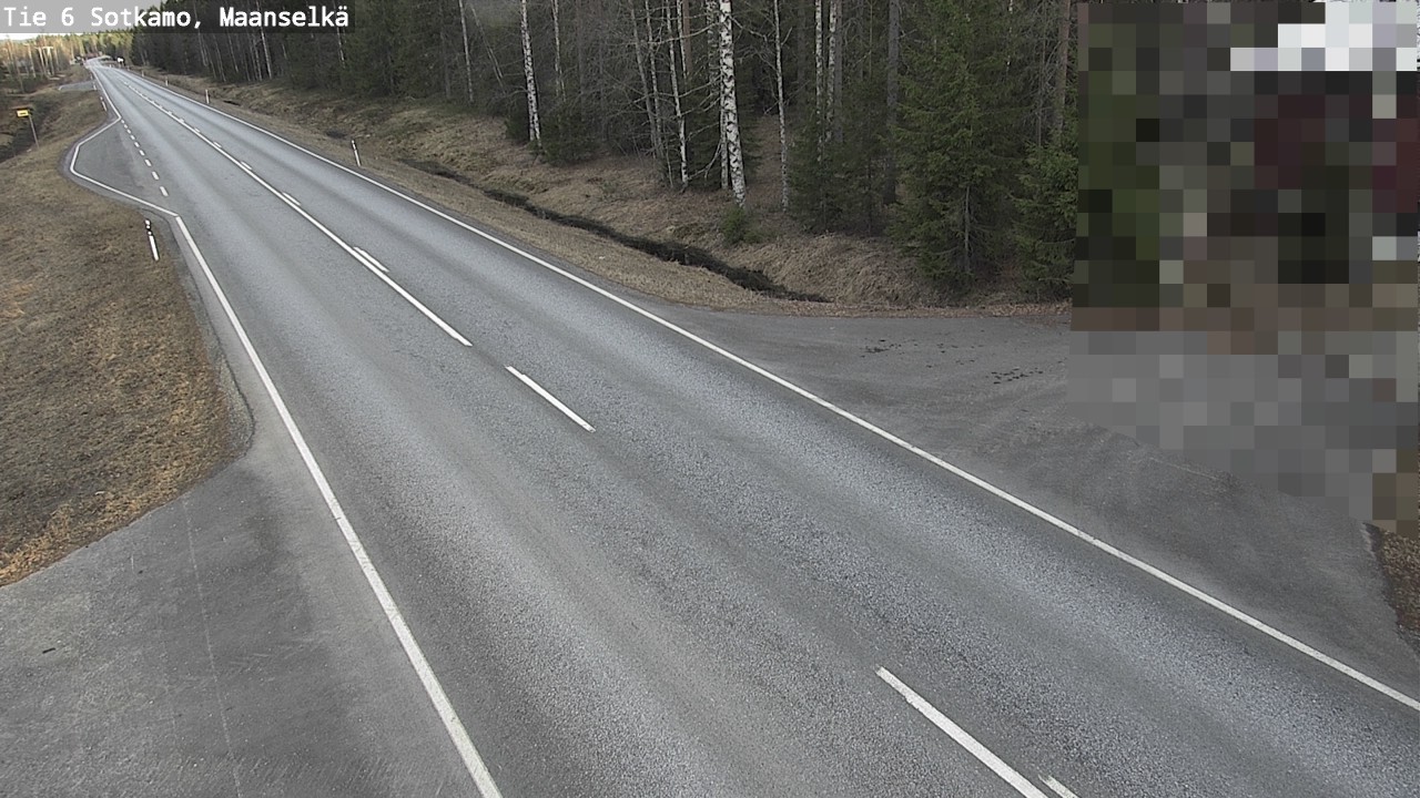 Weather Camera Image Väg 6 Sotkamo, Maanselkä, Sotkamo, Kainuu