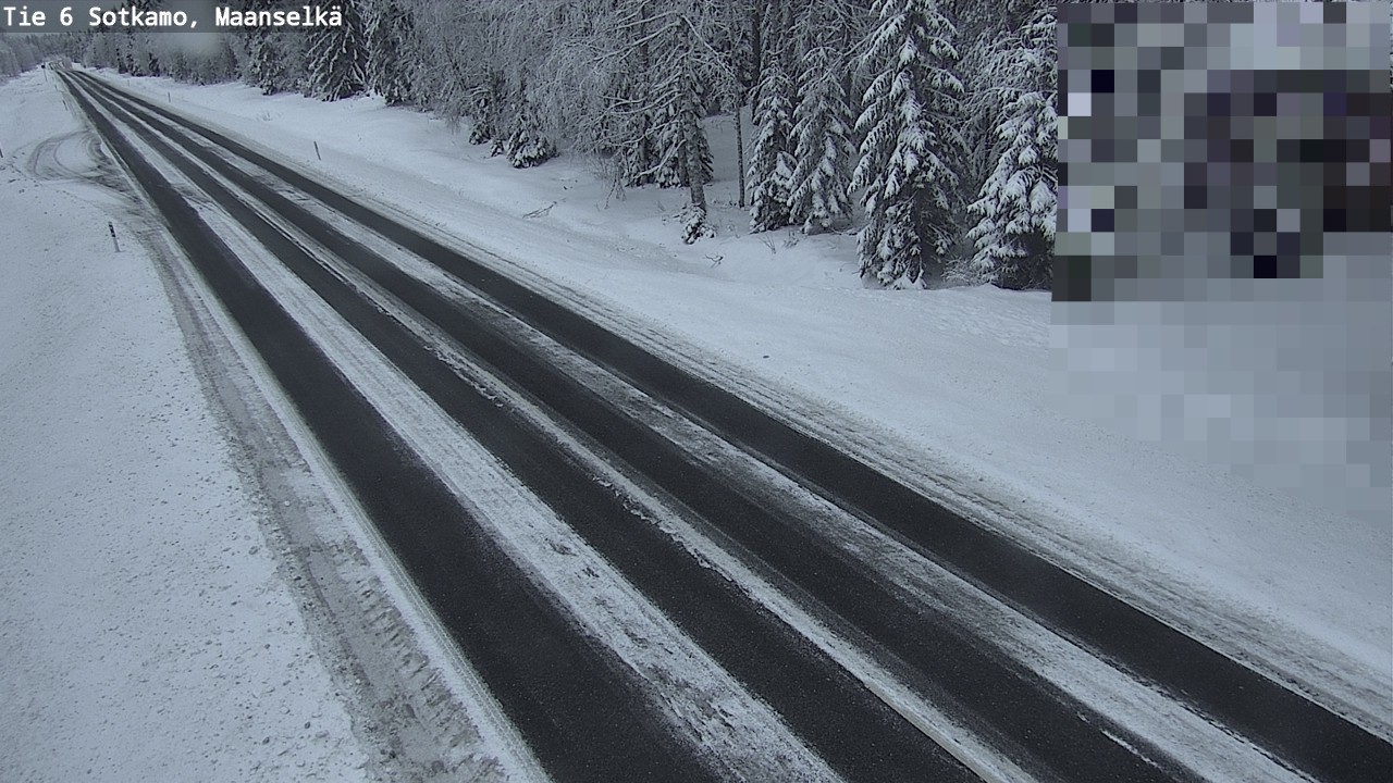 Weather Camera Image Väg 6 Sotkamo, Maanselkä, Sotkamo, Kainuu