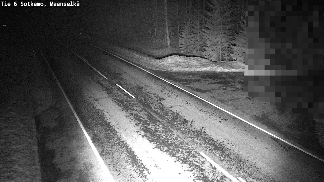 Weather Camera Image Väg 6 Sotkamo, Maanselkä, Sotkamo, Kainuu