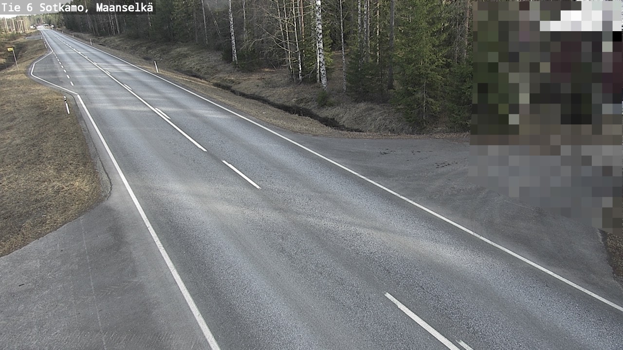 Weather Camera Image Väg 6 Sotkamo, Maanselkä, Sotkamo, Kainuu