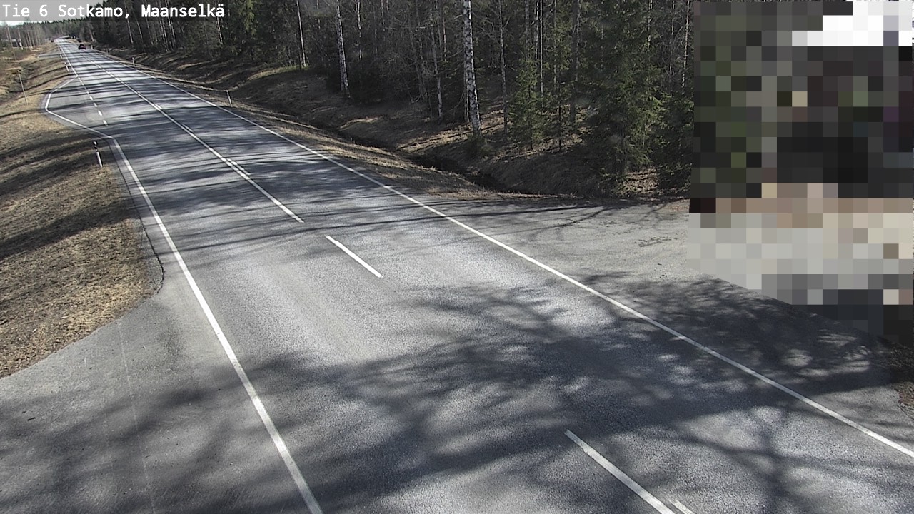 Weather Camera Image Väg 6 Sotkamo, Maanselkä, Sotkamo, Kainuu