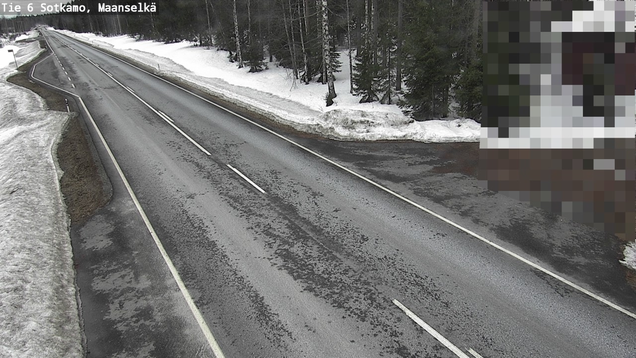Weather Camera Image Väg 6 Sotkamo, Maanselkä, Sotkamo, Kainuu
