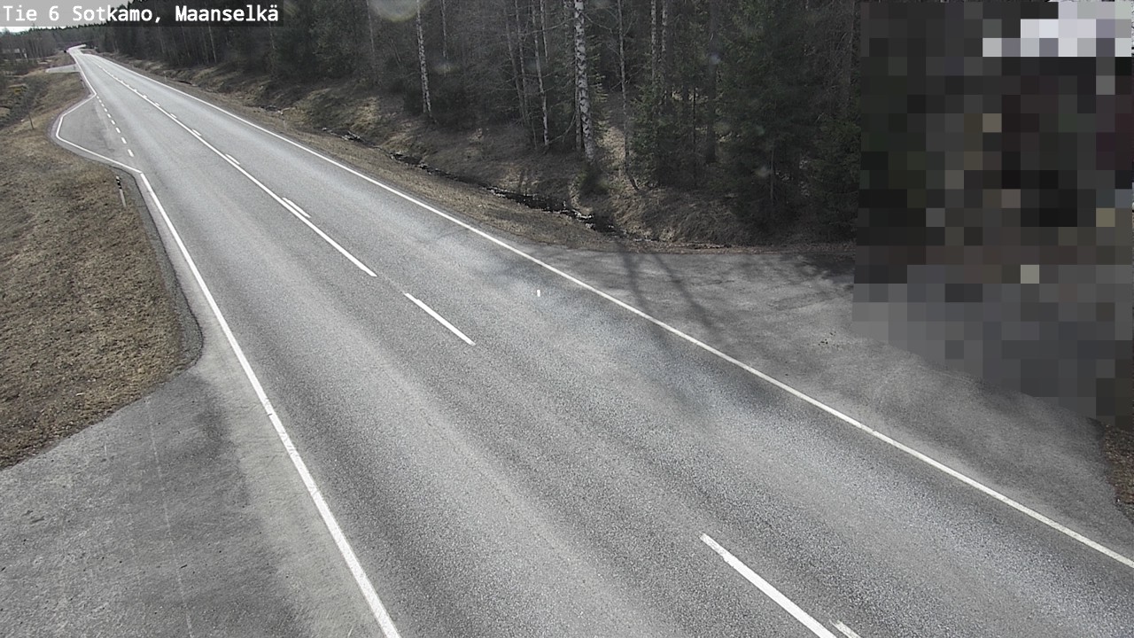 Weather Camera Image Väg 6 Sotkamo, Maanselkä, Sotkamo, Kainuu