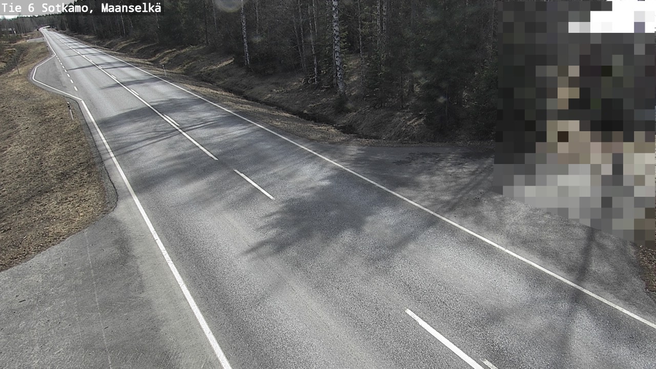 Weather Camera Image Väg 6 Sotkamo, Maanselkä, Sotkamo, Kainuu